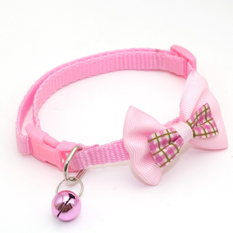 1pc couleur bonbon réglable nœud papillon cloche nœud papillon collier cravate chiot chaton chien chat animal de compagnie directe: PK2