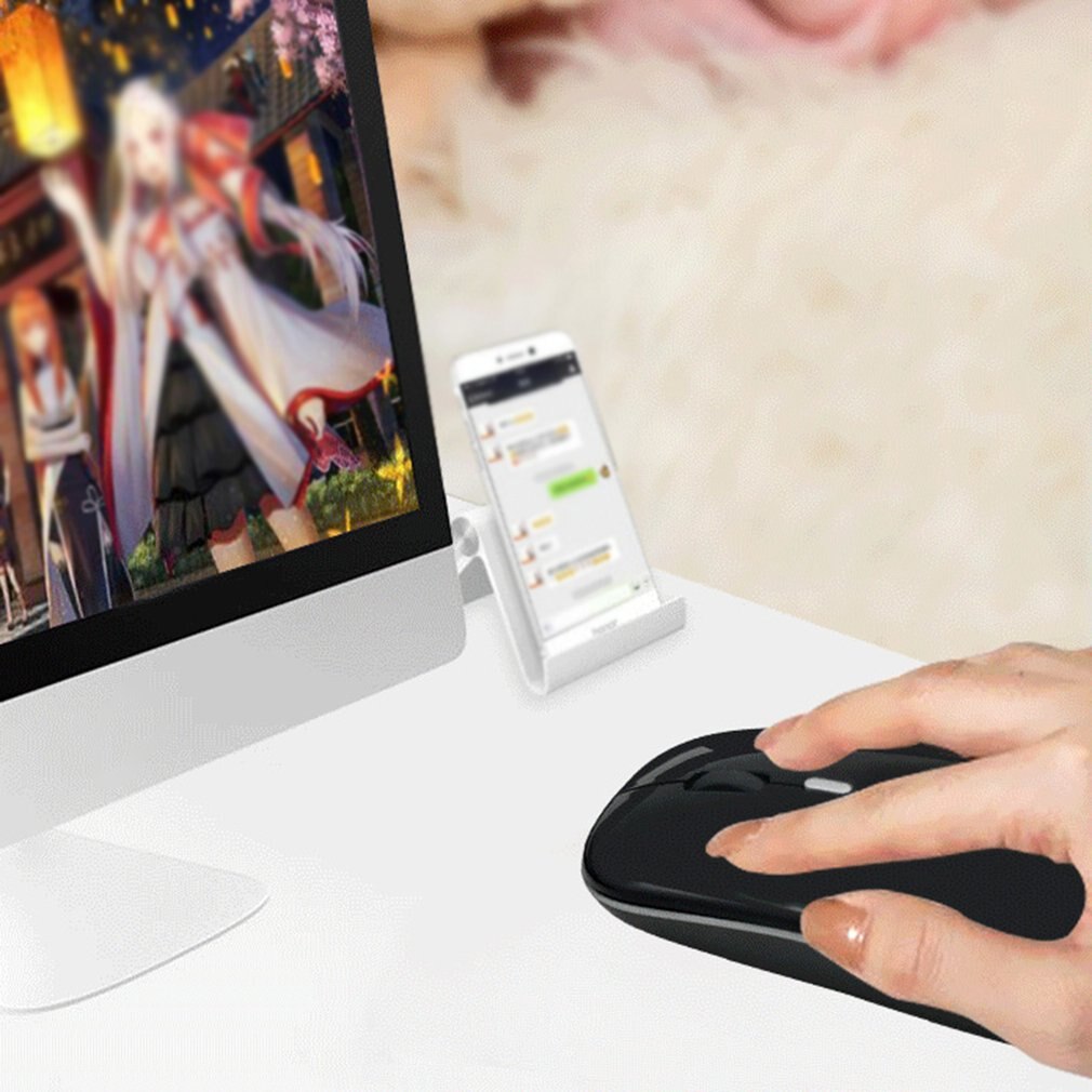 Wireless Mouse Led Ergonomic Charging Mice Silent Mouse Rechargeable Ergonomic Mouse USB Optical Mice for Laptop 2.4ghz Wireless