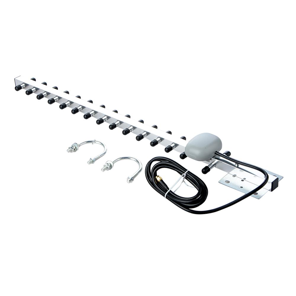 4G 25dBi de alta ganancia de la antena WiFi al aire libre Antena Yagi de RP-SMA hombre direccional de módem amplificador RG58 1,5 m Cable: 4G 8wood  6unit