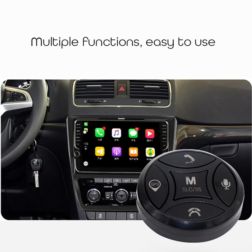 2Pcs Universele Draadloze 10 Knoppen Auto Stuurwiel Afstandsbediening Radio Speler Auto Accessoires Muziek Spelen Afstandsbediening