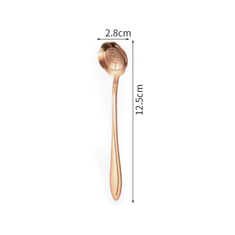 Tee Kaffee Mischen Löffel Gold Löffel Nachtisch Kirschblüzehn Edelstahl Jahrgang Teelöffel Trinken Küche Geschirr Besteck