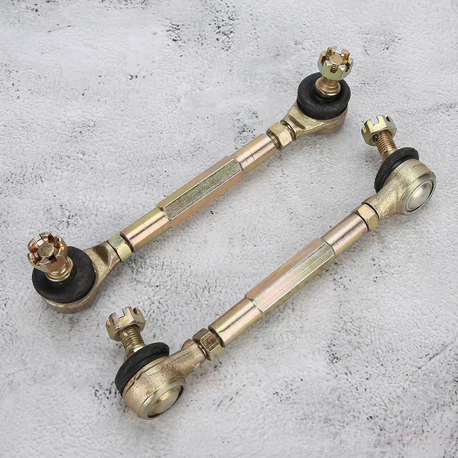 Paar 10mm/0,39 in Bolzen Spurstangenkopf Ball Schreiner passen für 150cc 250cc Quad Schmutz Fahrrad ATV Buggy TA Edelstahl Ball Schreiner