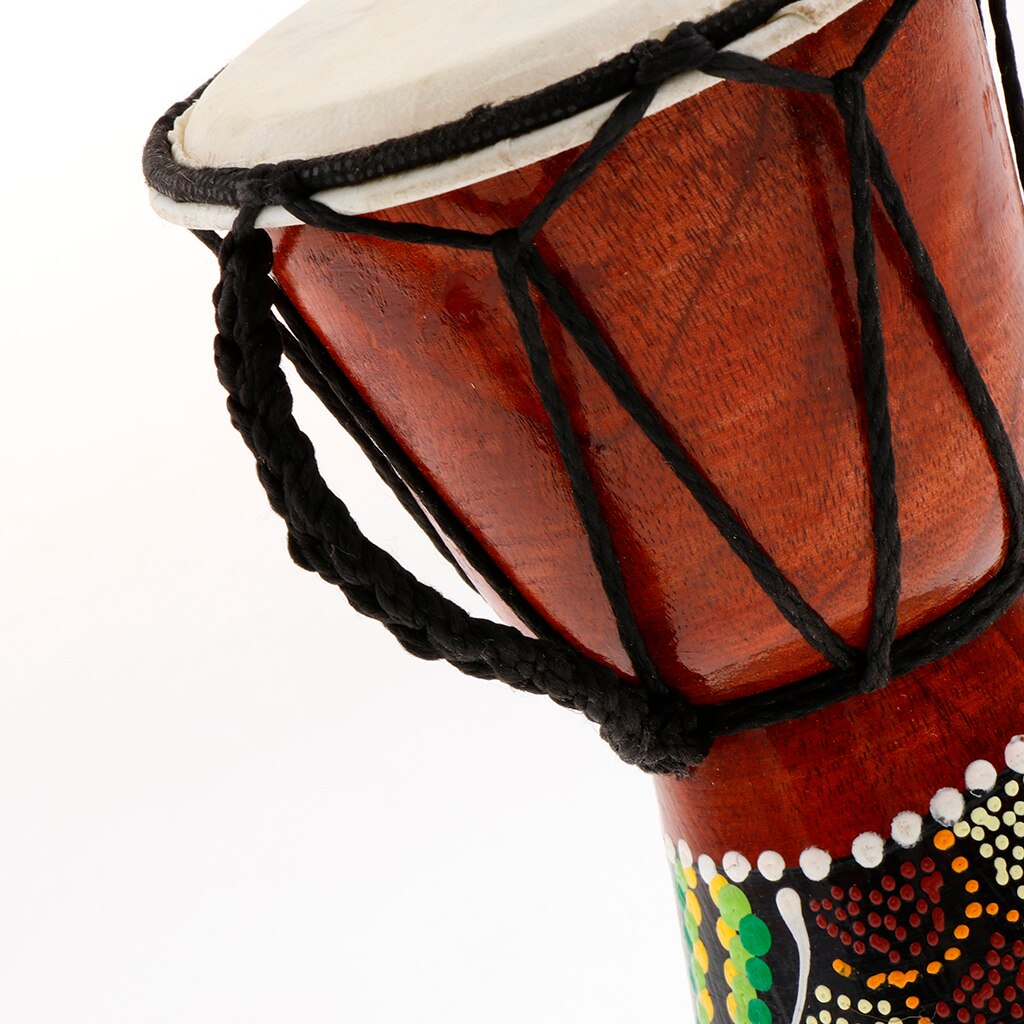 4inch Djembe Hand Painted African Drum for Kids Children Preschool Percussion Toy