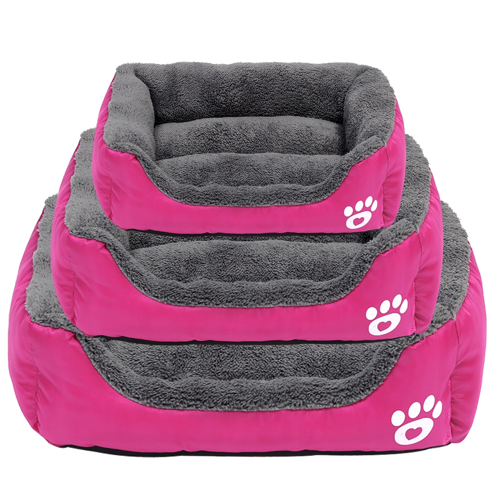 Hondenbed, klein hondenhok, warm fleece, hondensofa, kennelnest, puppy, kattenmand, mat voor kleine en middelgrote honden, chihuahua, hondenbed
