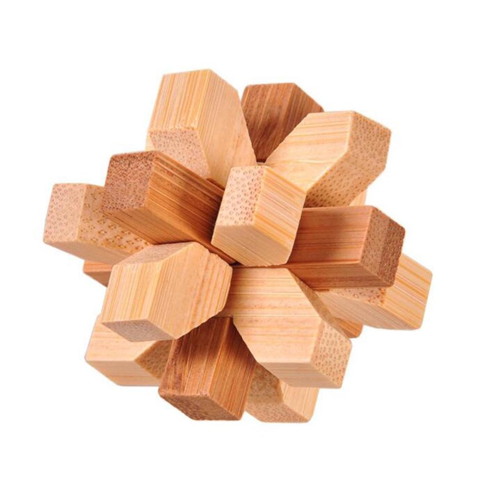 3D Jigsaw Puzzle giocattoli Di Legno Classico Cubo Genius Di Puzzle E il Cervello Occhiolini Puzzle Blocco Giocattolo Educativo Regalo Per I Bambini E Adulti: Plum lock