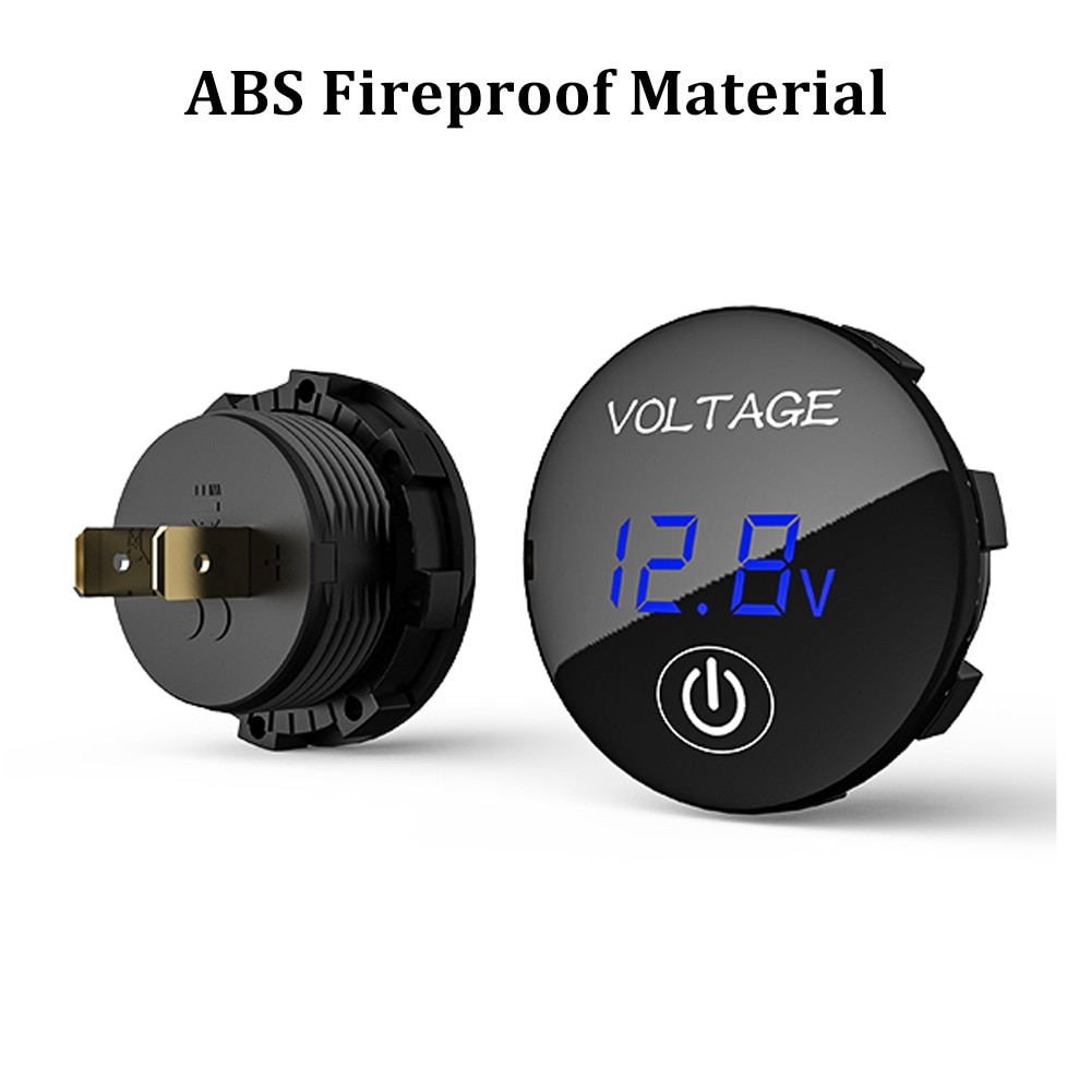 DC 12 V-24 V DIY Auto LED Digital Volt meter Kits Motorrad ATV Boot Spannung Meter Power Panel voltmeter Monitor Mit Touch Schalter