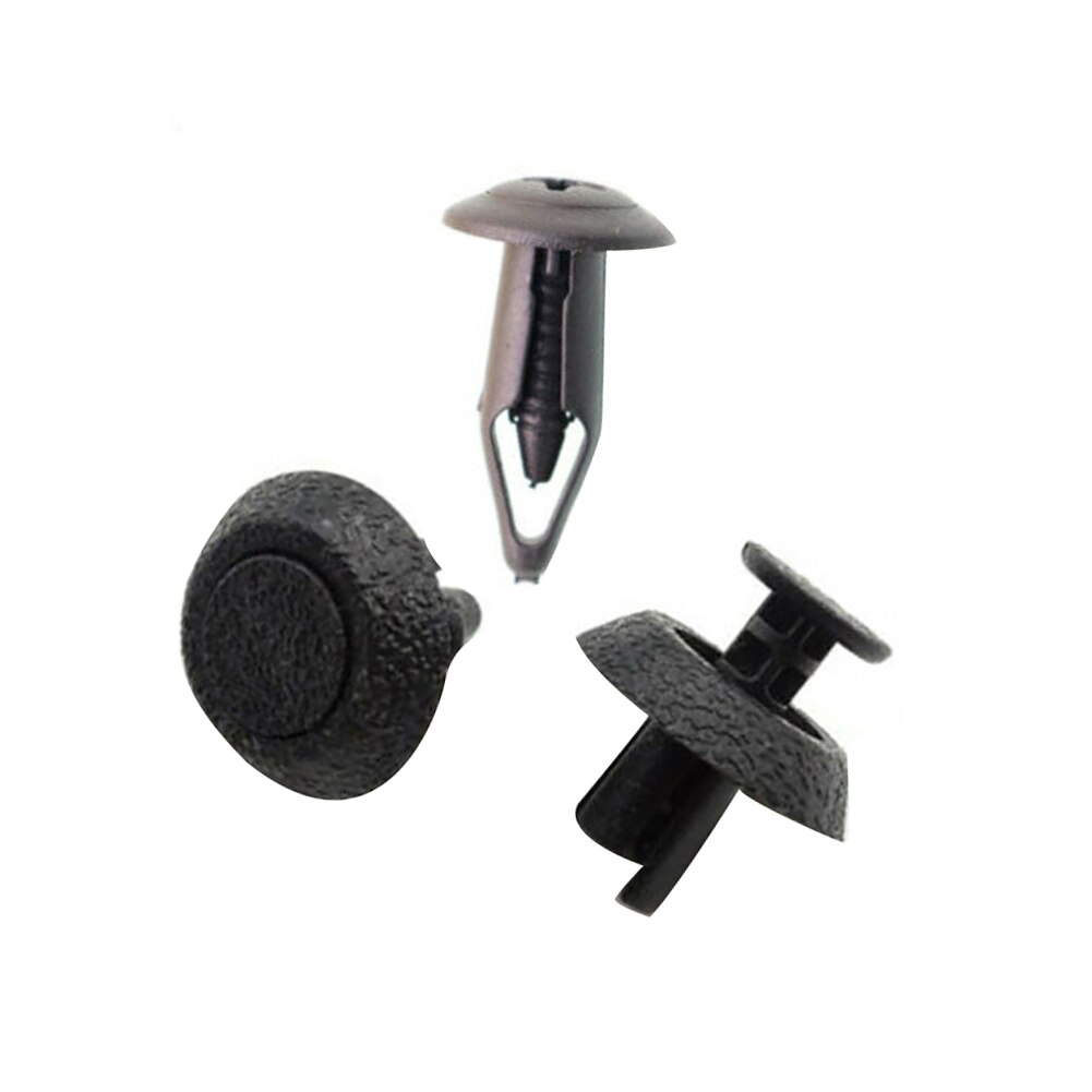 100 stk auto sort blandet plast skruenitter klips kit dørpanel skærm til bil kofanger trim skruer nitter klip