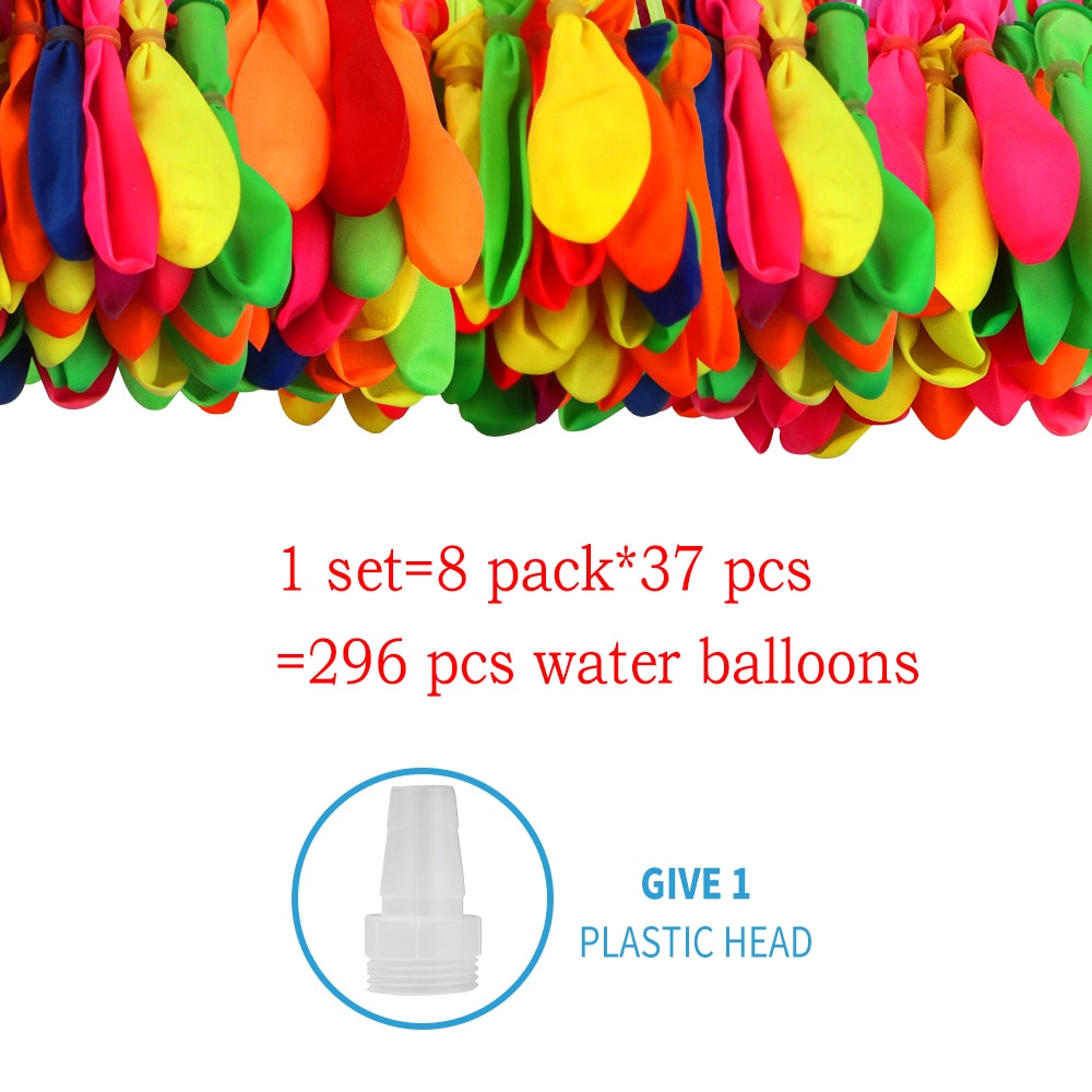 296 PCS Wasser Luftballons Spaß Füllung Ballon Kinder Wasser Spiel Pool Spiele Sommer Spielzeug Strand Party Outdoor Spielzeug für Kinder