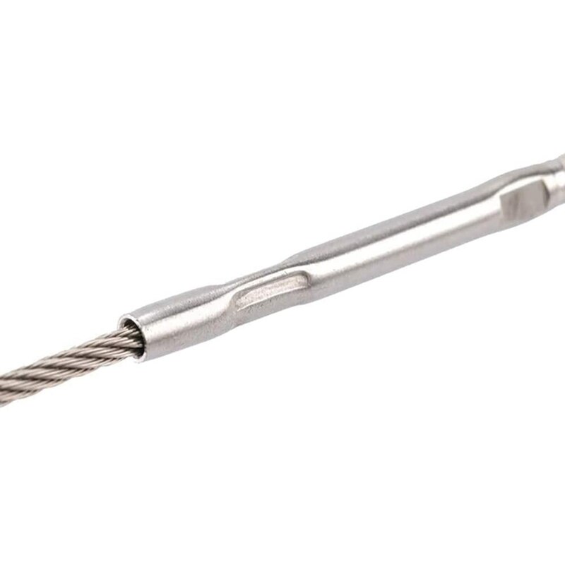 Til 1/8 tommer kabel gelænder kit , 316 rustfrit stål til trappe rækværk kabel dæk gelænder diy træ baluster kit  (5 par)