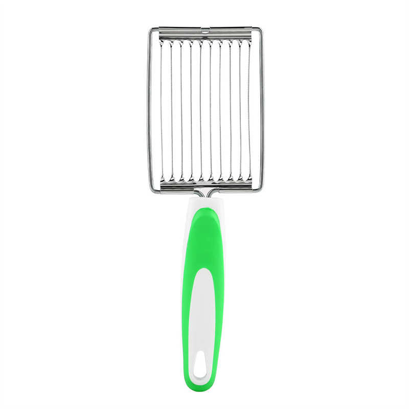 Stainless Steel Luncheon Meat Cutter Ham Fruit Tomato Cheese Kitchen Soft Food Cutting Tool Kitchen Food Cutter: Green