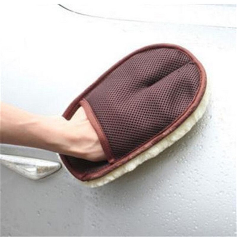 1 st. autostyling wollen zachte autowashandschoen reinigingsborstel motorwasverzorgingsproducten auto-accessoires
