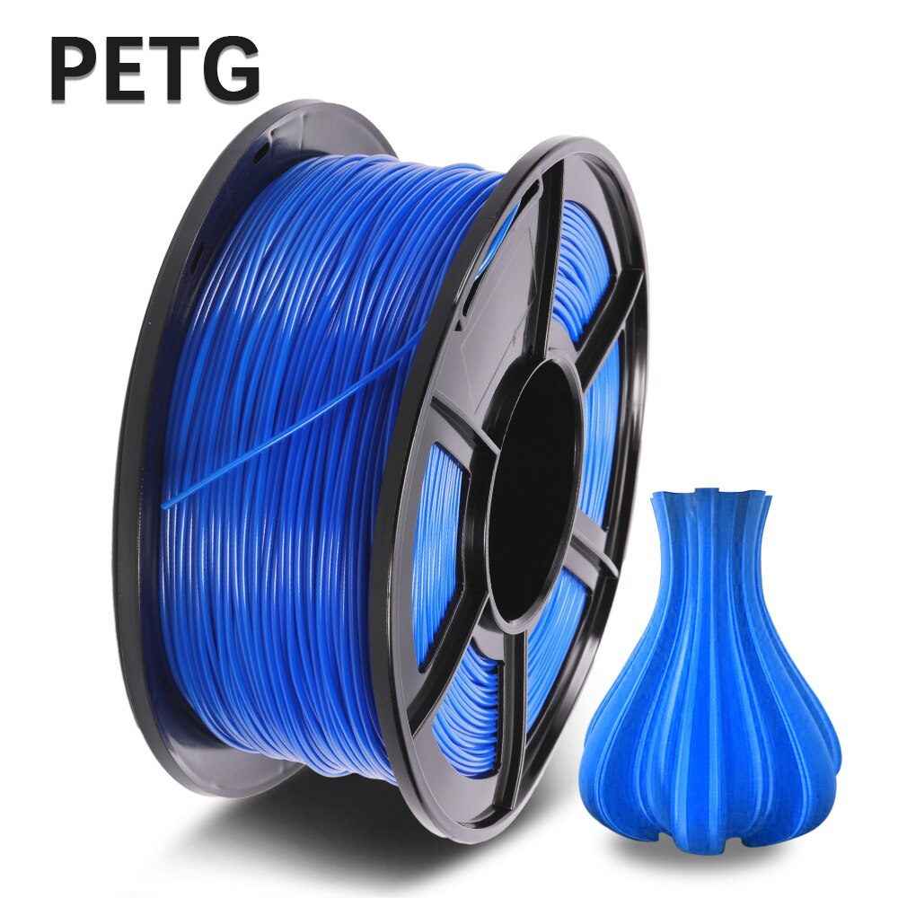 Enotepad 3D Printer Filament PETG 1.75mm 1KG/2.2LBS With Spool Fast PETG Filament 100% No Bubble Sublimation: PETG-BL-1KG