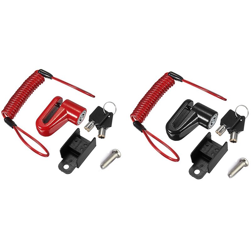 Przenośna elektryczna blokada deskorolki hamulce tarczowe blokada koła dla Xiaomi Mijia M365 skuter deskorolka antykradzieżbyć winnym metalowe druty stalowe (