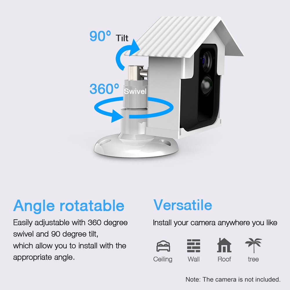 Wall Mount Bracket Kit for Blink XT Camera Weatherproof 360 Degree Protective Adjustable Anti Glare UV Camera Security System