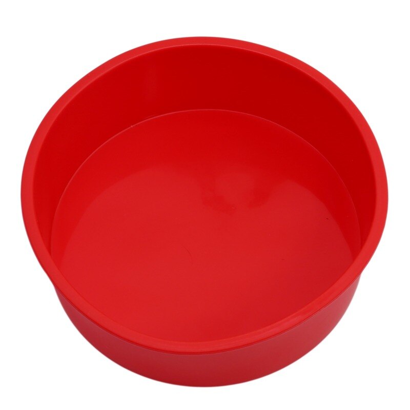 6 Inch Silicone Cake Pan Ronde Vorm Non-stick Bakvorm Rode Bakvormen Cake Bakvormen Gereedschap