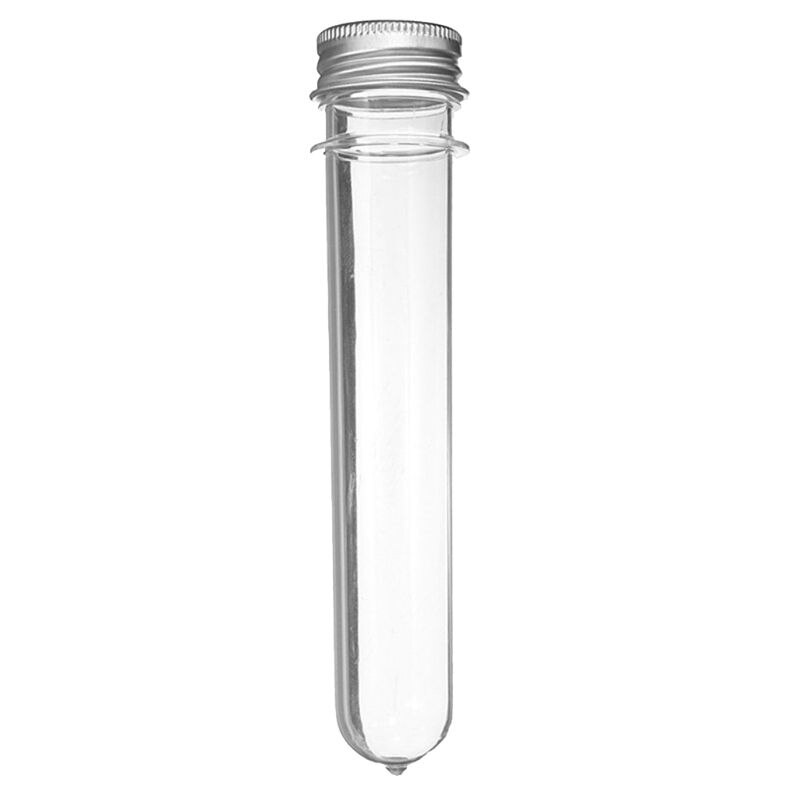 Plastic Test Tubes Clear and Transparent Candy Storage Containers with Screw Caps 40ml 10PCS