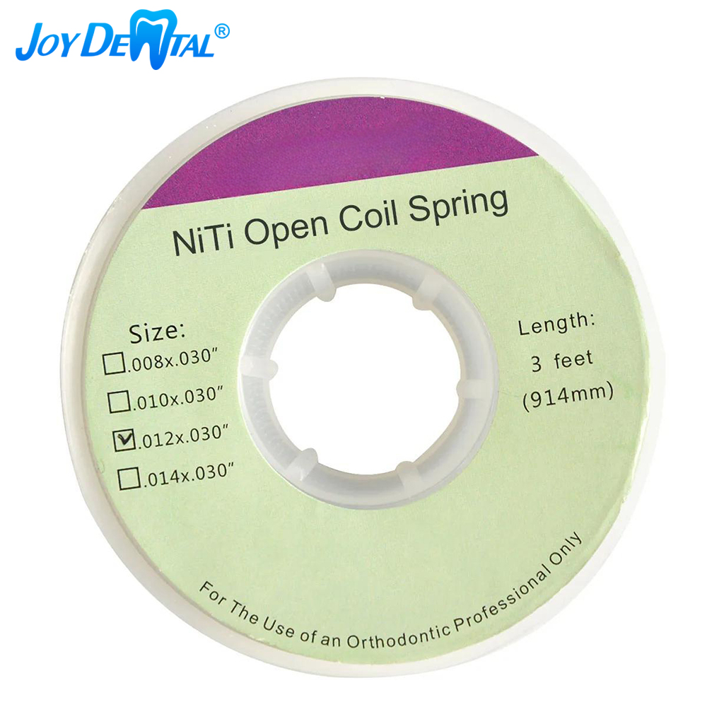 Resorte de bobina abierta Niti de ortodoncia Dental 1 unidad/rollo de diámetro. 010/012x030 pulgadas 914mm 3 pies