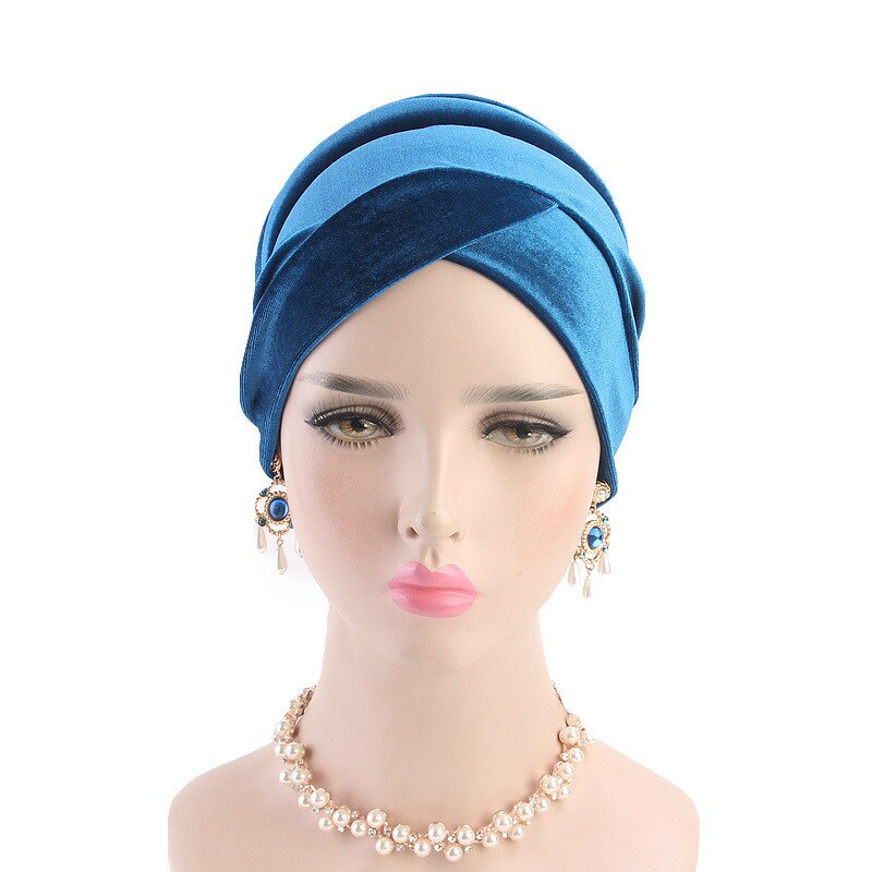 Pañuelo mujer musulmana de terciopelo de Color liso, hiyabs para mujer, turbante, gorro, cubierta de algodón, gorro interior de hiyab, prenda Islámica para la cabeza, sombrero debajo de la bufanda