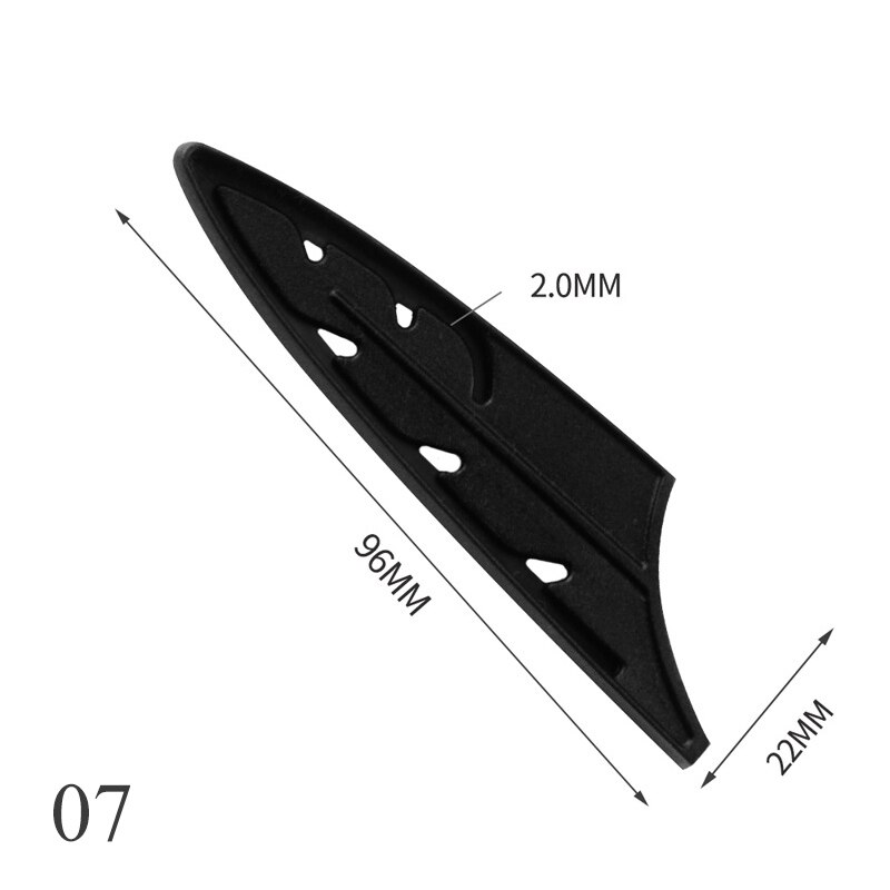 Fourreau de protection en plastique pour couteau de Chef , couteau de cuisine Multi Style noir, fournitures de protection des bords des couteaux, étui de protection des lames: 07