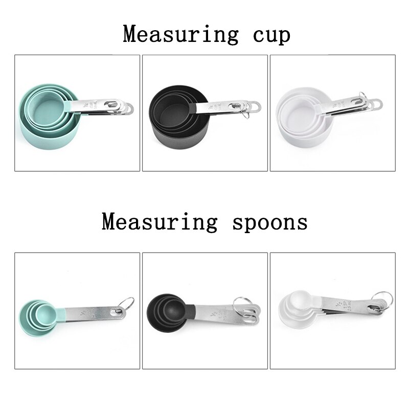 4 Stks/set Keuken Maatlepels Multifunctionele Maatbeker Rvs Handvat Meetinstrumenten Keuken Gadgets
