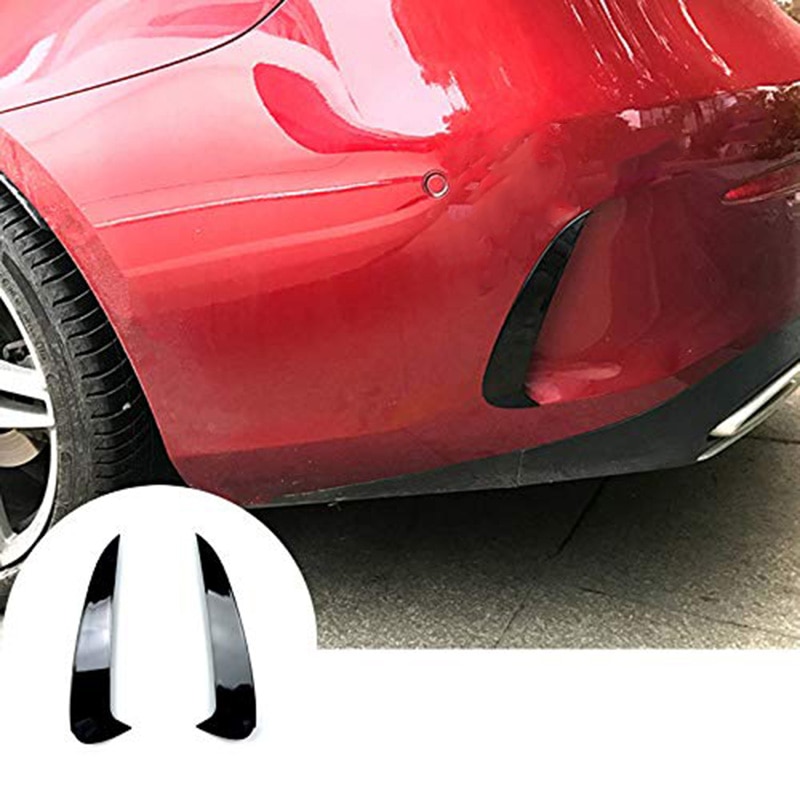 Rear Bumper Spoiler Air Vent Outlet Trim Cover Accessories Car Styling for Mercedes Benz E Class E Coupe C238: Black