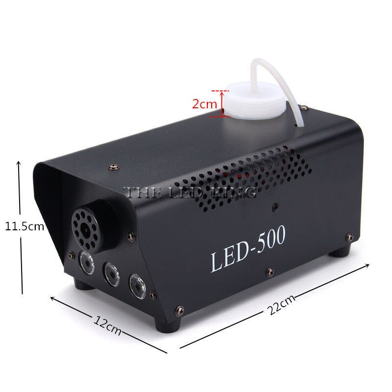 Draadloze controle LED 500 W Fog Rookmachine Afstandsbediening RGB kleur Rook ejector LED DJ Party Stage Licht rook Thrower