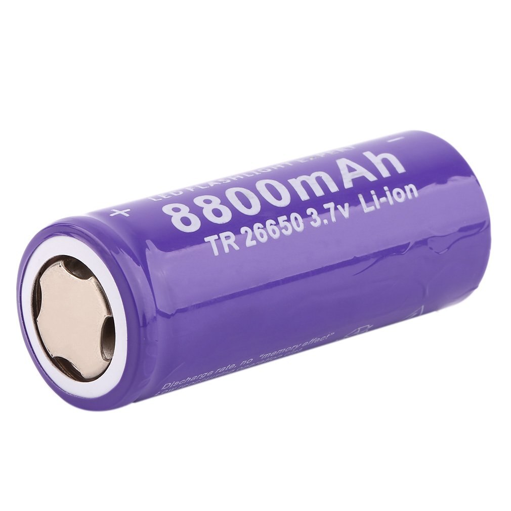 3.7V 26650 8800Mah Li-Ion Oplaadbare Batterij Voor Led Zaklamp Zaklamp Li-Ion Zaklamp Veilig En Milieuvriendelijk