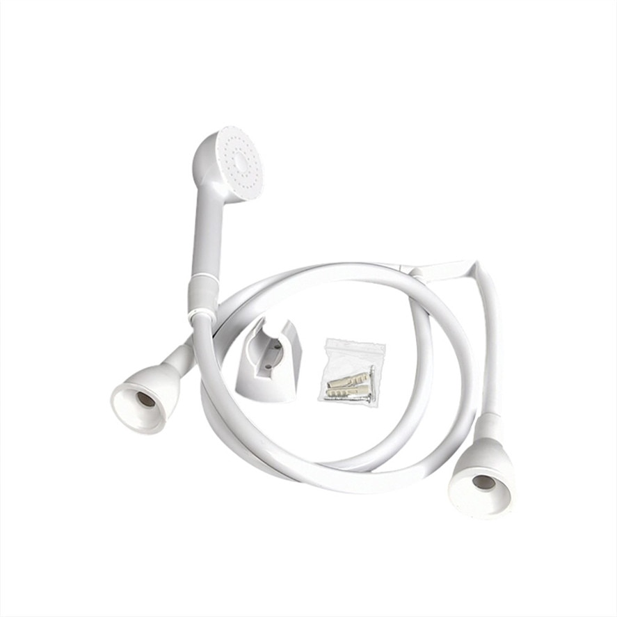 Bathroom Faucet Extender 1PC Shower Head Double Tap Push On Bath Shower Head and Hose Hairdresser Shampoo 0604#30