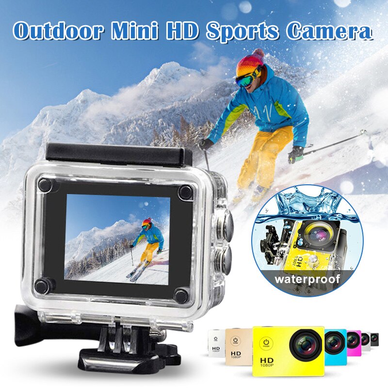 Sports Camera Full HD Video Camera 30M Sports DV 2.0 Inch LCD Screen 1080p Waterproof Camera Mini Camera Recorder