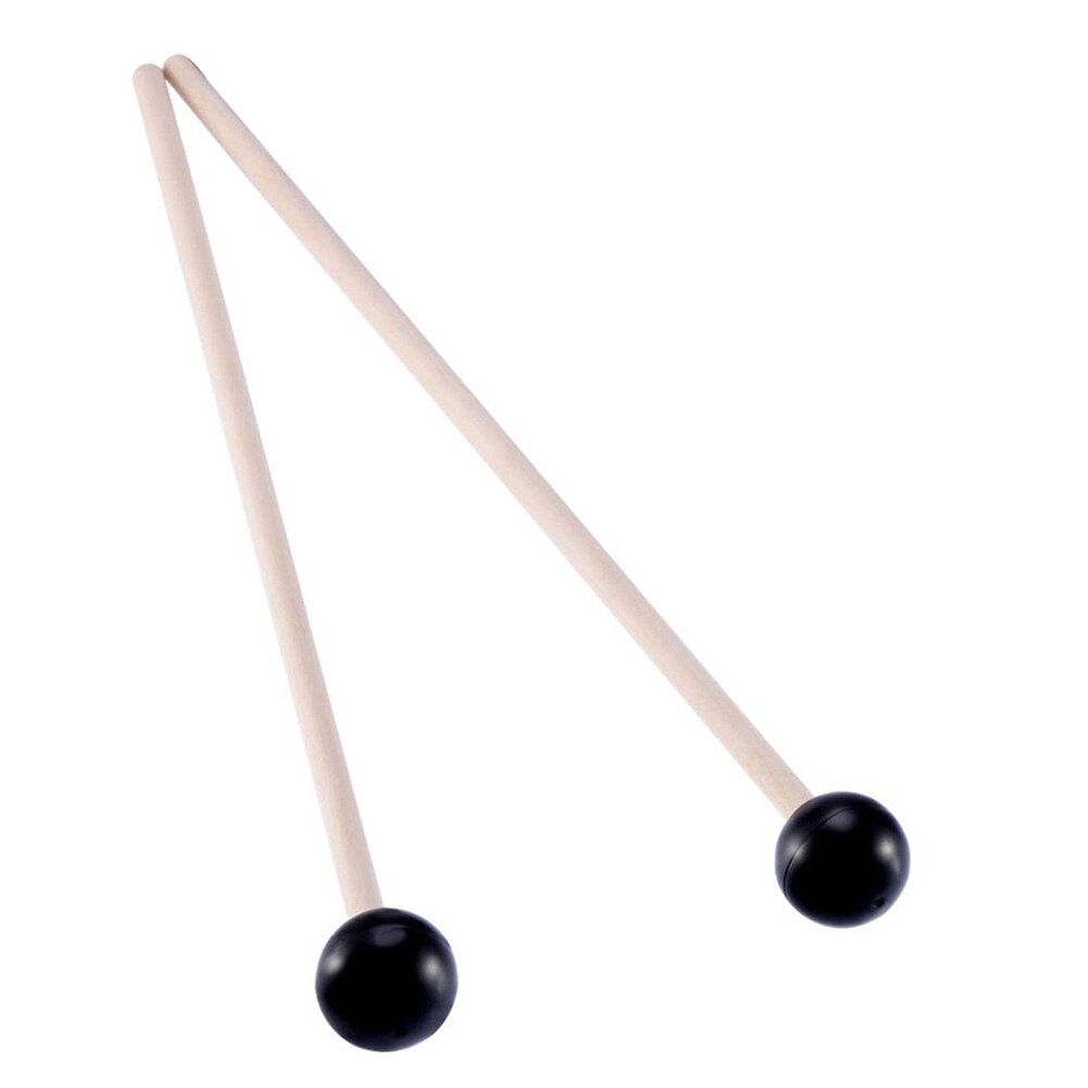 1 Pair 380mm Accessories Xylophone Beaters Marimba Mallet Instrument Tool Sticks Home Rubber Head Parts