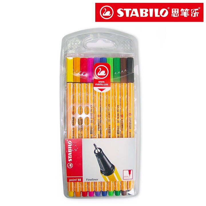 Stabilo Point 88 Fineliner - Set 25 Pennarelli A Punta Fine, Colori Assortiti