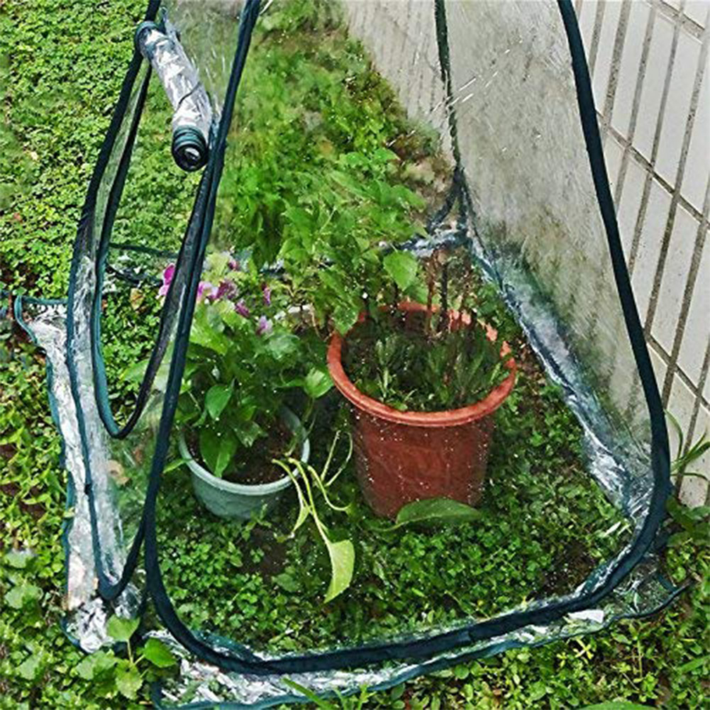 Pop up Greenhouse Small Indoor Outdoor Gardening Flowerpot Cover Backyard Flower Shelter