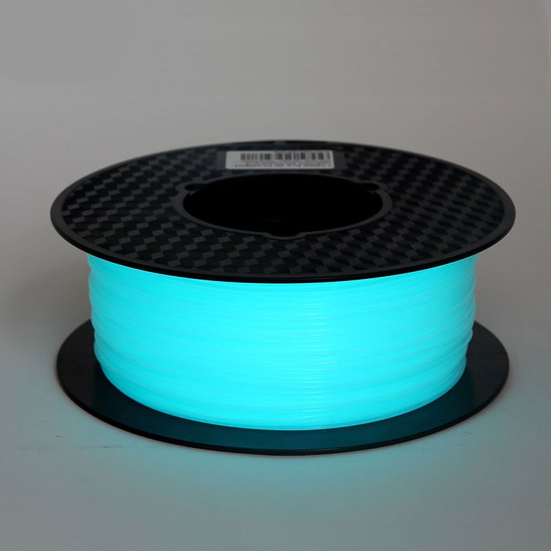 Nachtelijk pla 3d printerfilament nachtelijk 1.75mm printmateriaal nachtelijk blauw groen paars 1kg gloeiend in het donker