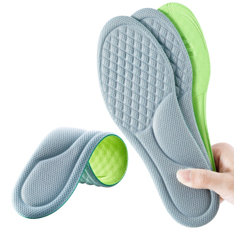 Sports Insoles for Shoes 5D Massage Soft Deodorant Breathable Shock Absorbant Cushion Running Insoles For Feet Men Women: 2