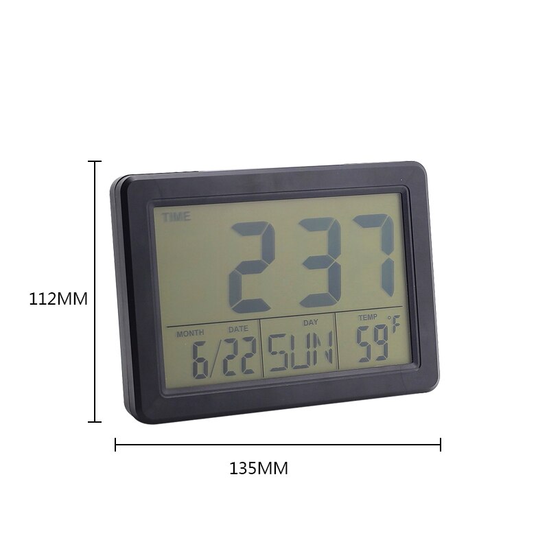 Sound Control LED Alarm Clock Electronic Clock Large LCD Screen Digital Perpetual Calendar Temperature Display Night light 1PC: A2
