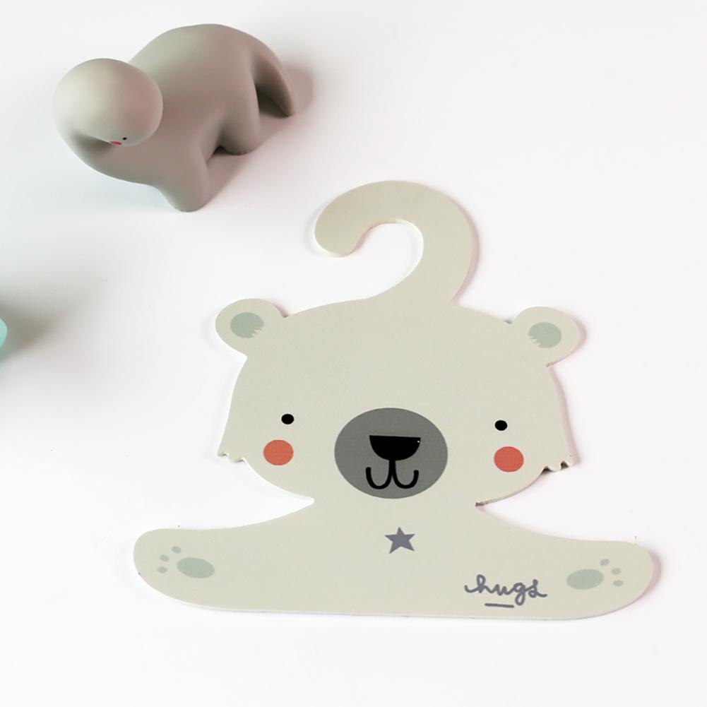 GloryStar Cute Cartoon Wooden Hanger Hanging Rack for Kids Clothes Child Room Decoration: Polar bear