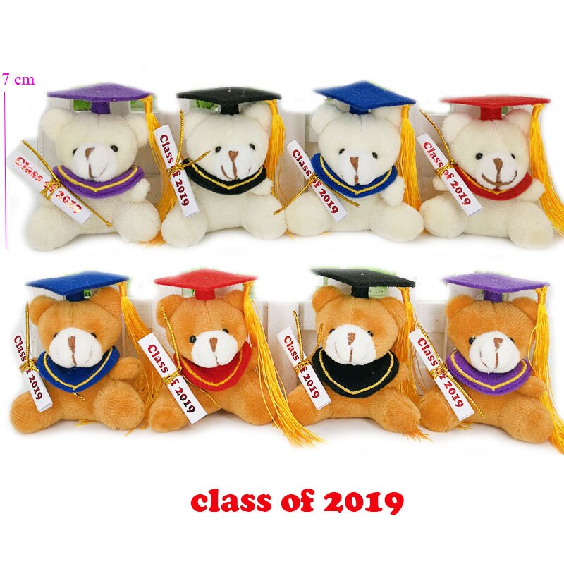 30 pcs/lot, class of ,7cm plush graduation teddy bear keychain, stuffed graduation teddy bear, graduation ,