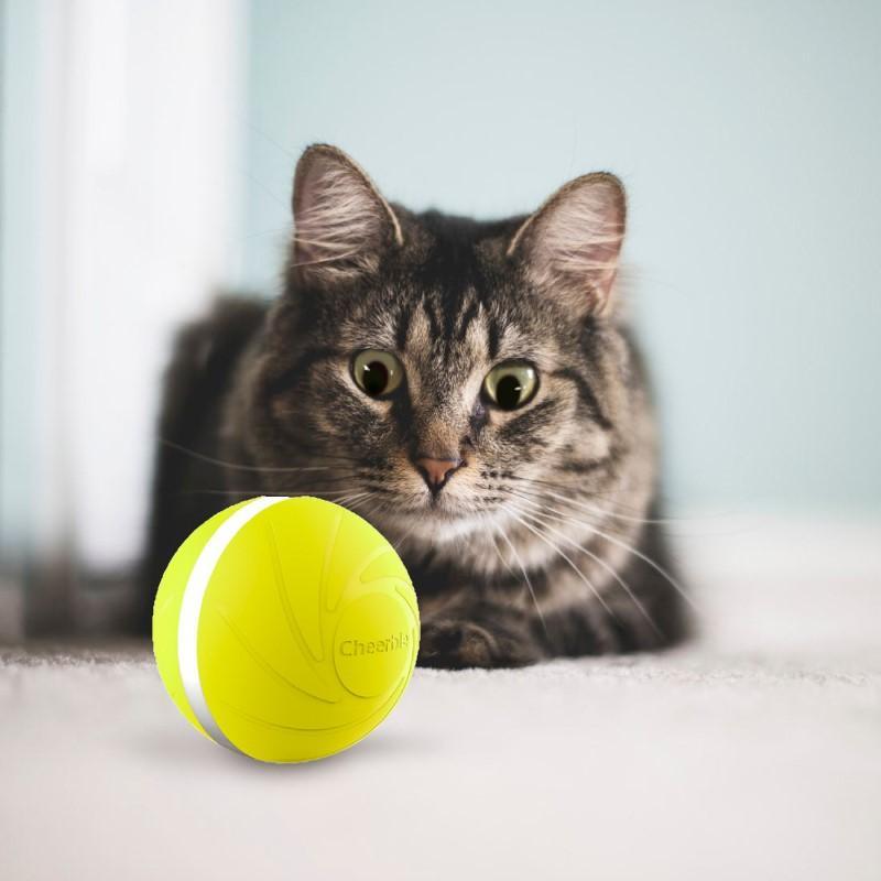 Wicked Ball - Interactive Toy for Dog and Cat - Yellow