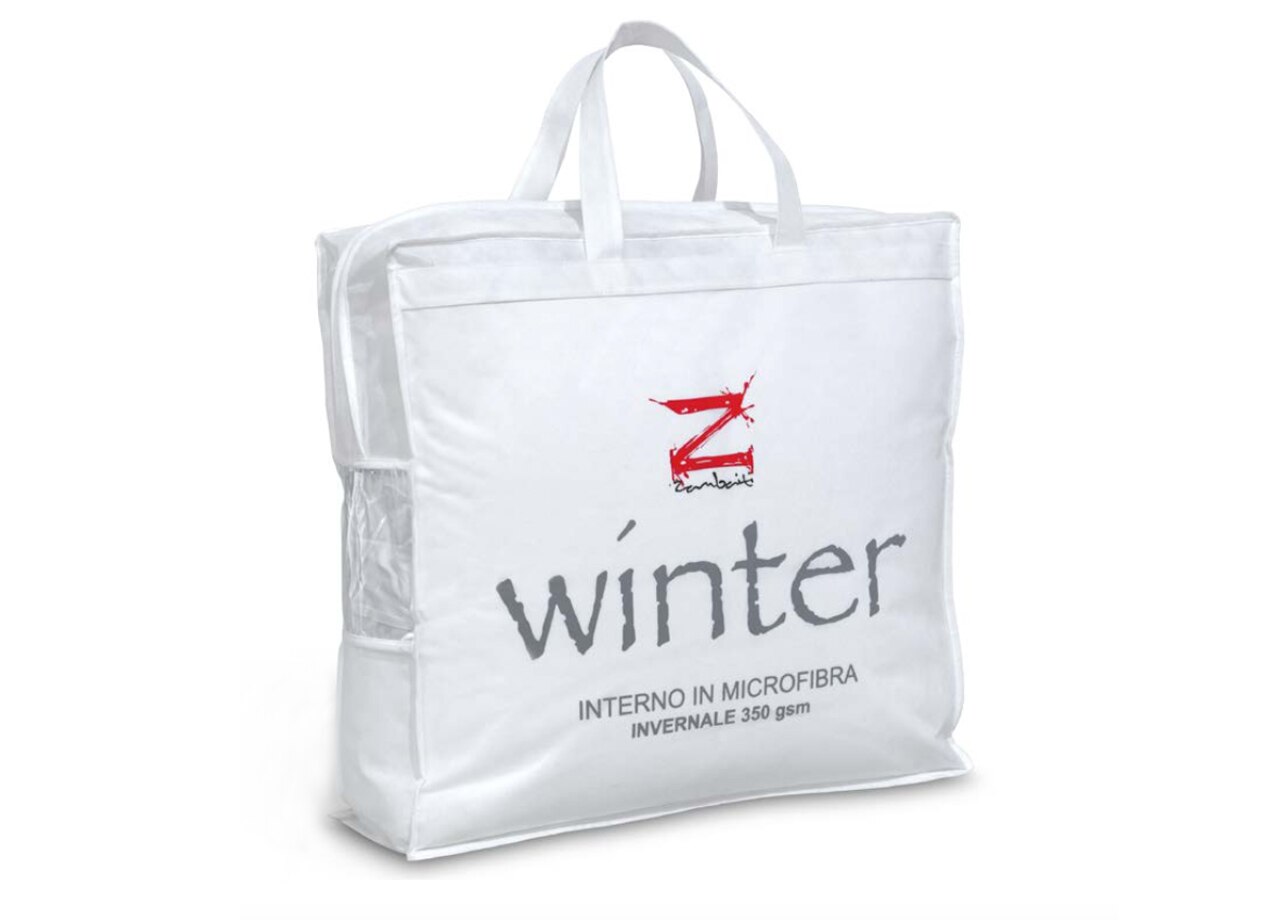 Inner Down Jas Winter 350gr/Sqm Zachte Microfiber Patroon Winter Enkele Witte