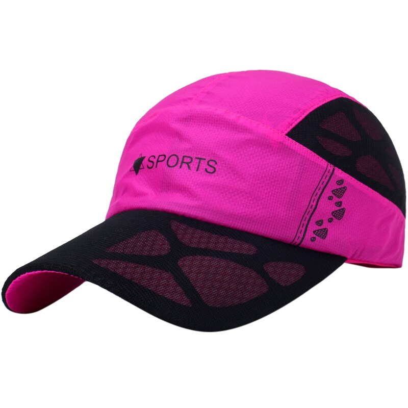 Summer Outdoor Sun Hats Quick Dry Mesh Golf Fishing Cap Adjustable Unisex Baseball Caps: MR