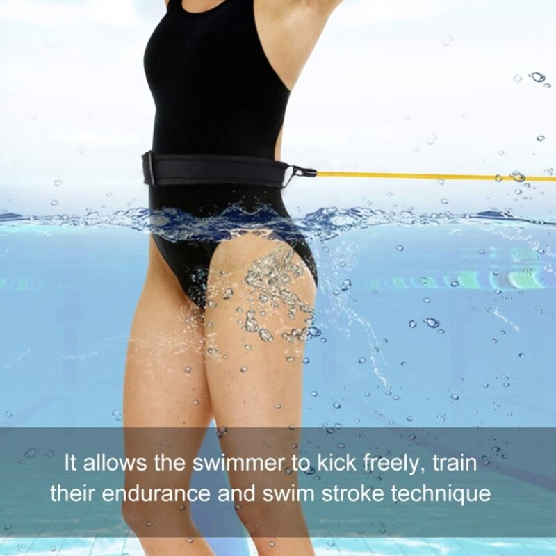 4M Swimming Resistance Strength Elastic Rope Swimming Training Belt Suit Swimming Equipment