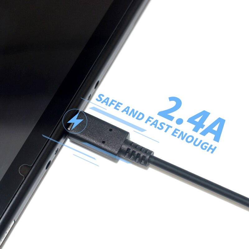 Cargador/adaptador de CA de enchufe de la UE rana de datos para la consola de juegos nintendo Switch NS, cargador de pared para el hogar de viaje, fuente de alimentación USB tipo C de 5V 2,4 A