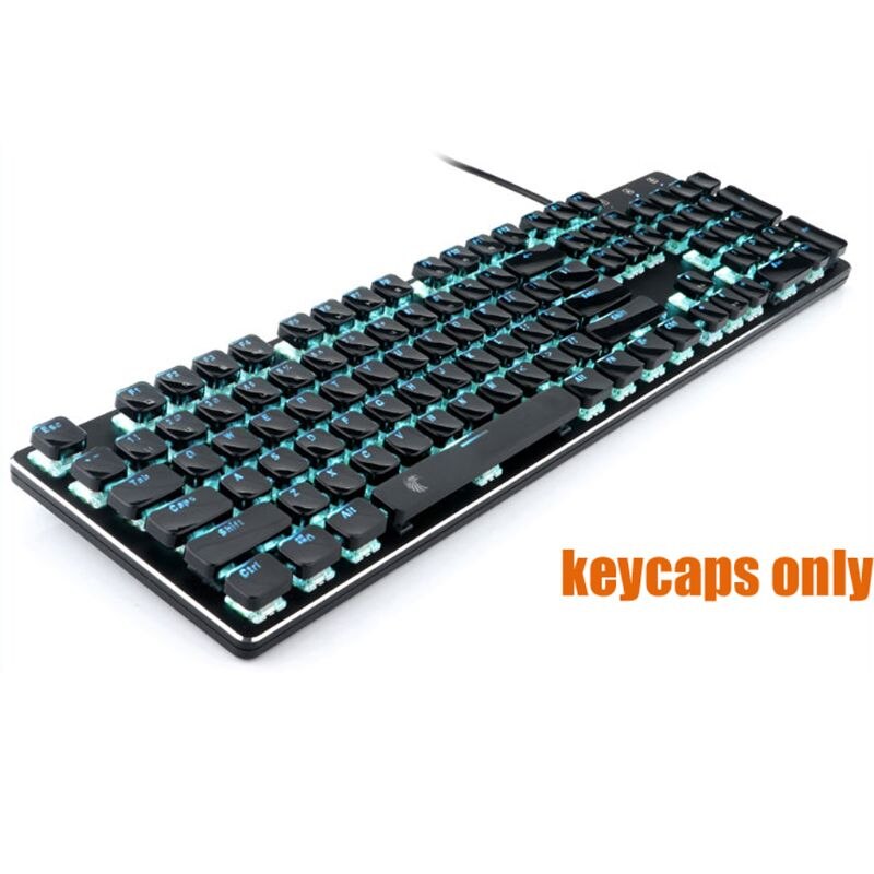 104 Keys Layout Low Profile Keycaps Set for Mechanical Keyboard Backlit Crystal Edge Cherry MX With Key Caps Puller