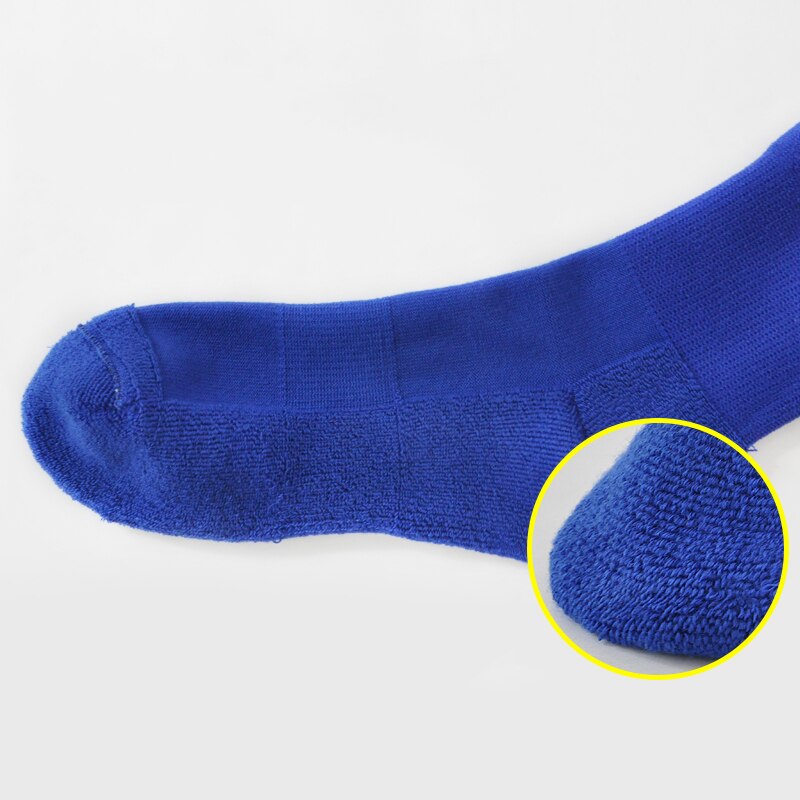 Calcetines largos de fútbol para adultos, medias deportivas con fondo de toalla gruesa, antideslizantes, para entrenamiento de sudor