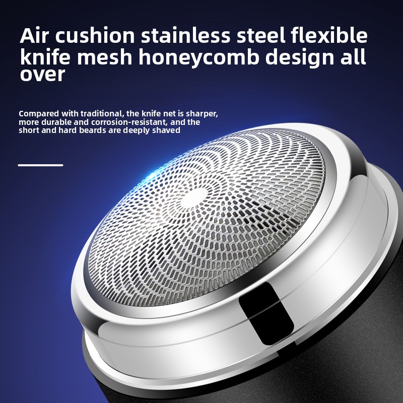 Men's portable shaver with fast charging, long battery life, washable, essential for business, home, and travel