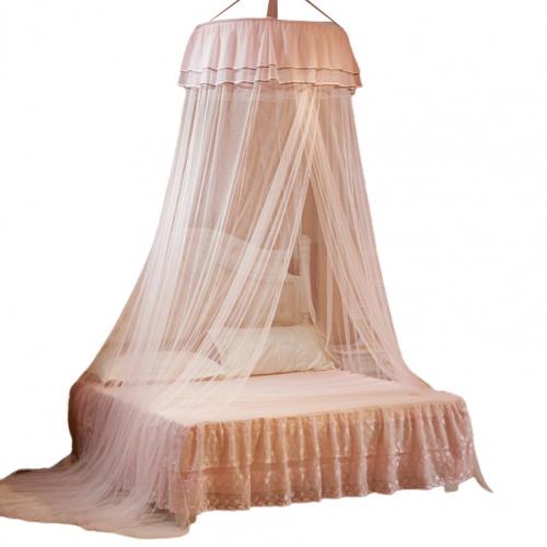 6 Color Lace Bed Canopy Mosquito Net  Hung Dome Mesh Canopy Princess Round Dome Bedding Net Bed Mosquito Netting: Jade Color