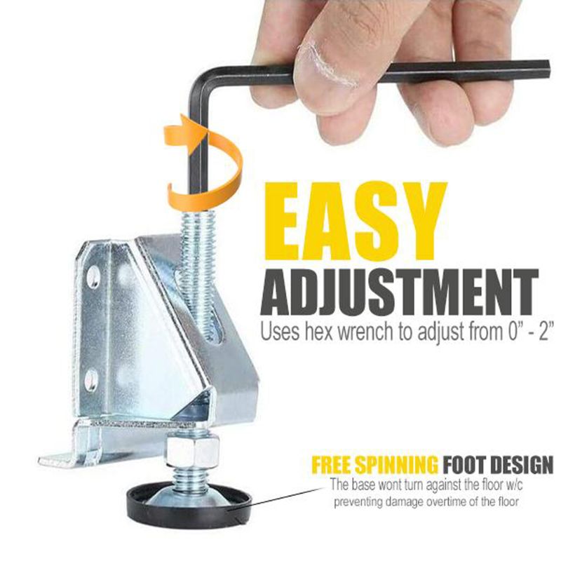Heavy Duty Adjustable Furniture Leg Levelers, Small Foot Ideal for Tables, Shelving Units, Shop Cabinets and Furniture