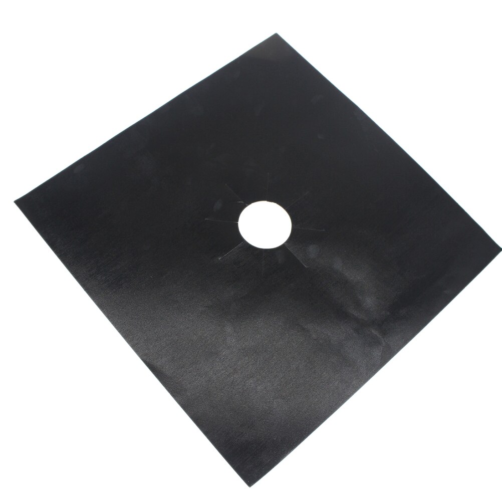 1PC Kitchen Gas Hob Protector Universal Heavy Duty Oven Liner Gas Hob Protector Sheets: Black