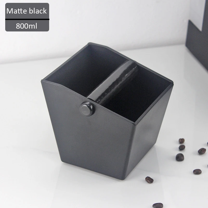 Caixa de batida de café, balde de lixo 800ml, antiderrapante, recipiente de grãos de café expresso, lixeira de café, acessórios de café: Azul