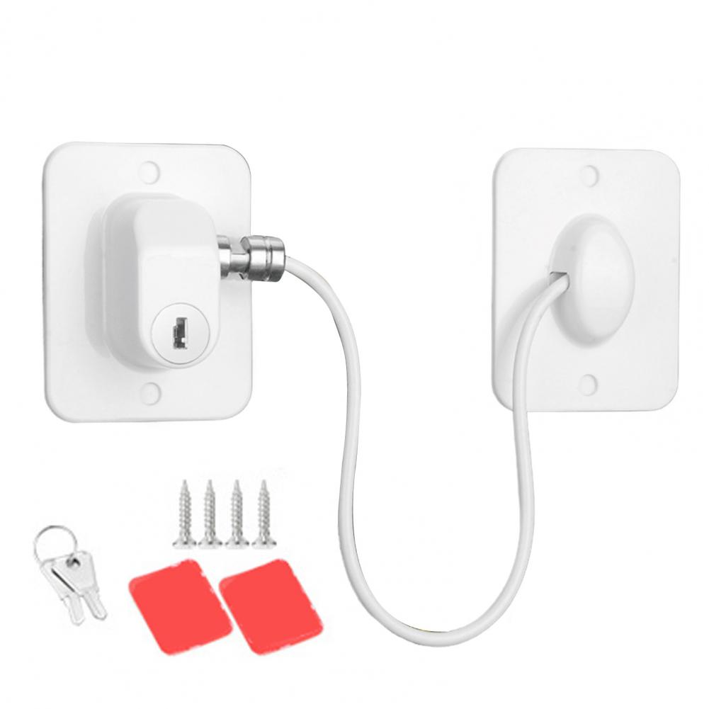 Kühlschrank-Türschloss-Set mit Schlüsseln, kindersicheres Kühlschrank-Sicherheitsschloss für Zuhause, Küche, Gefrierschrank, Schränke, Schubladen, Schränke, Fenster: Blau